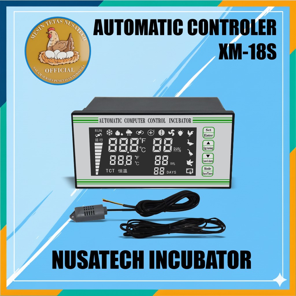 Xm-18s Egg Incubator Termostat Hygrostat Termohygrostat Automatic