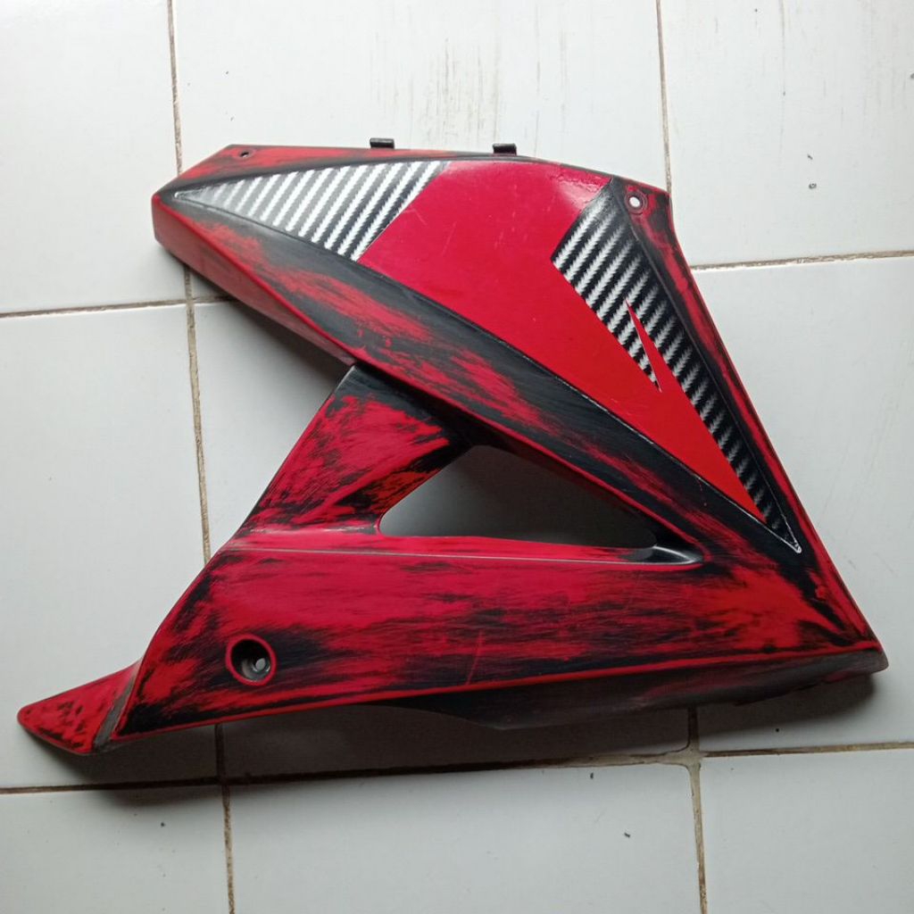 Fairing bawah kawasaki ninja rr new bagian kanan bekas original buat bahan restorasi