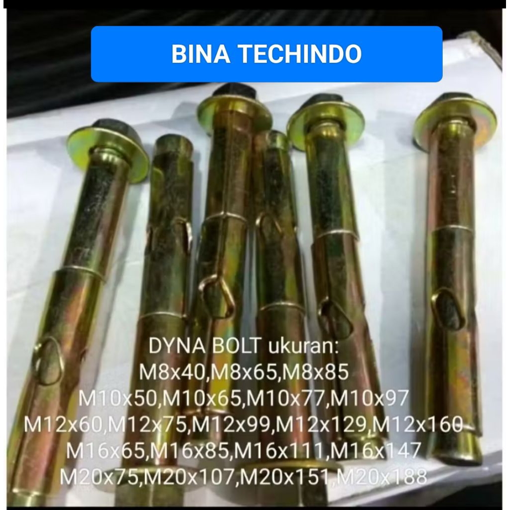 12x60MM BAUT BETON DYNABOLT 12X60MM. DINA BOLT. DINABOLT M12X60MM. DYNABOLT. DYNABOLT BAUT BETON