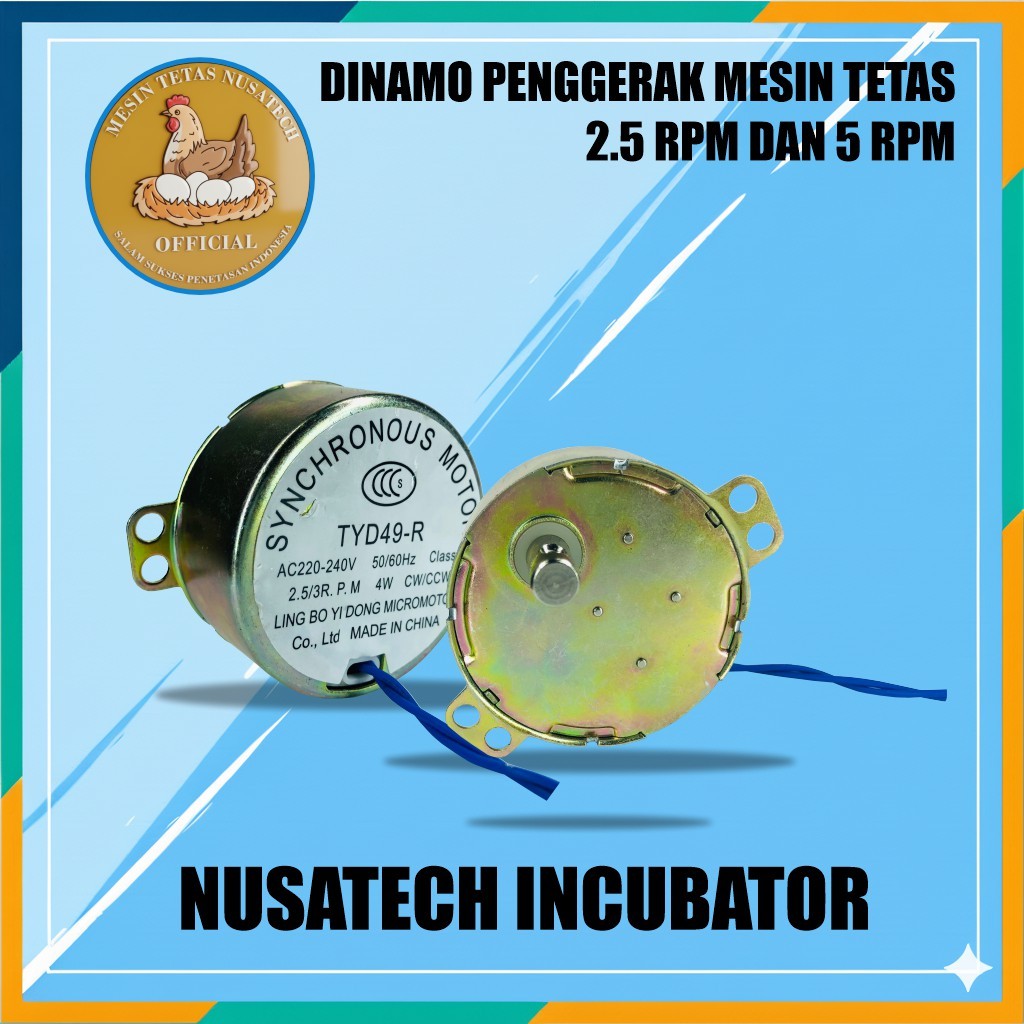 Dinamo Mesin Tetas Ac Dinamo Synchronous 2.5RPM