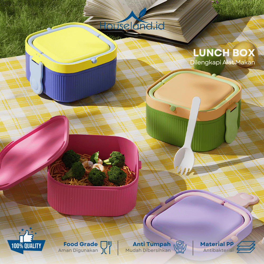 Lunch Box 2 Layer Premium – PP Food Grade Anti Tumpah