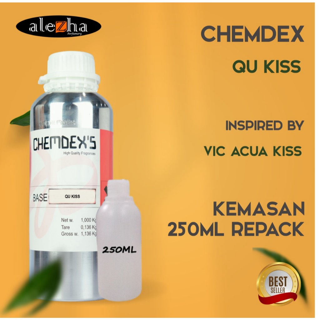 bibit parfum murni QU-KISS/ AQUA KISS ( CHEMDEX'S ) 250ML REPACK