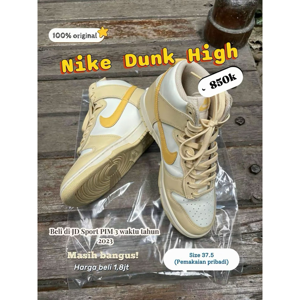 Nike Dunk High Yellow