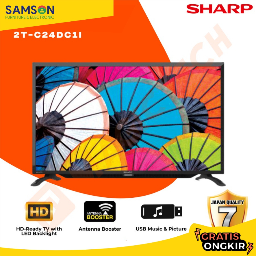 TV LED SHARP AQUOS 24 INCH / 24" 2T-C24GD15001i DIGITAL TV