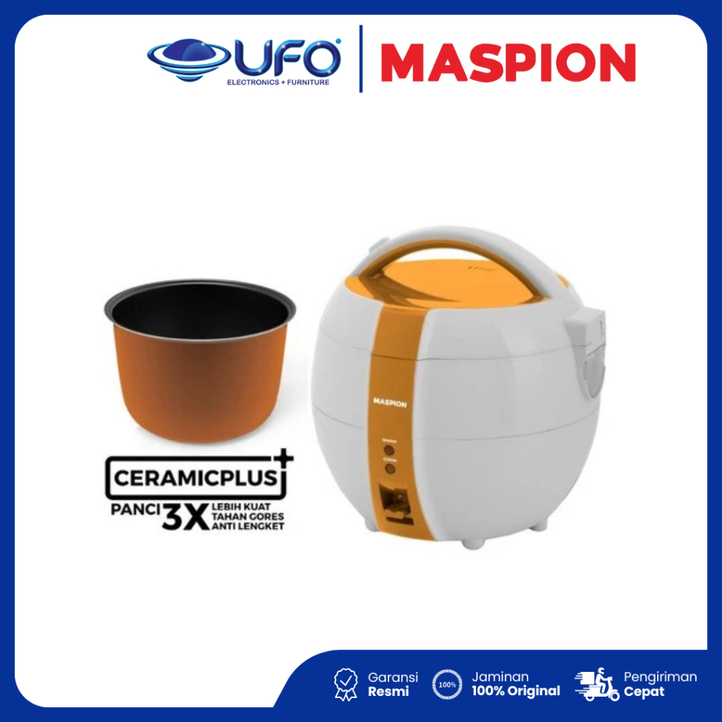 Maspion Rice Cooker MRJ1239CP Magic Com 1.2 Liter Ceramic Plus