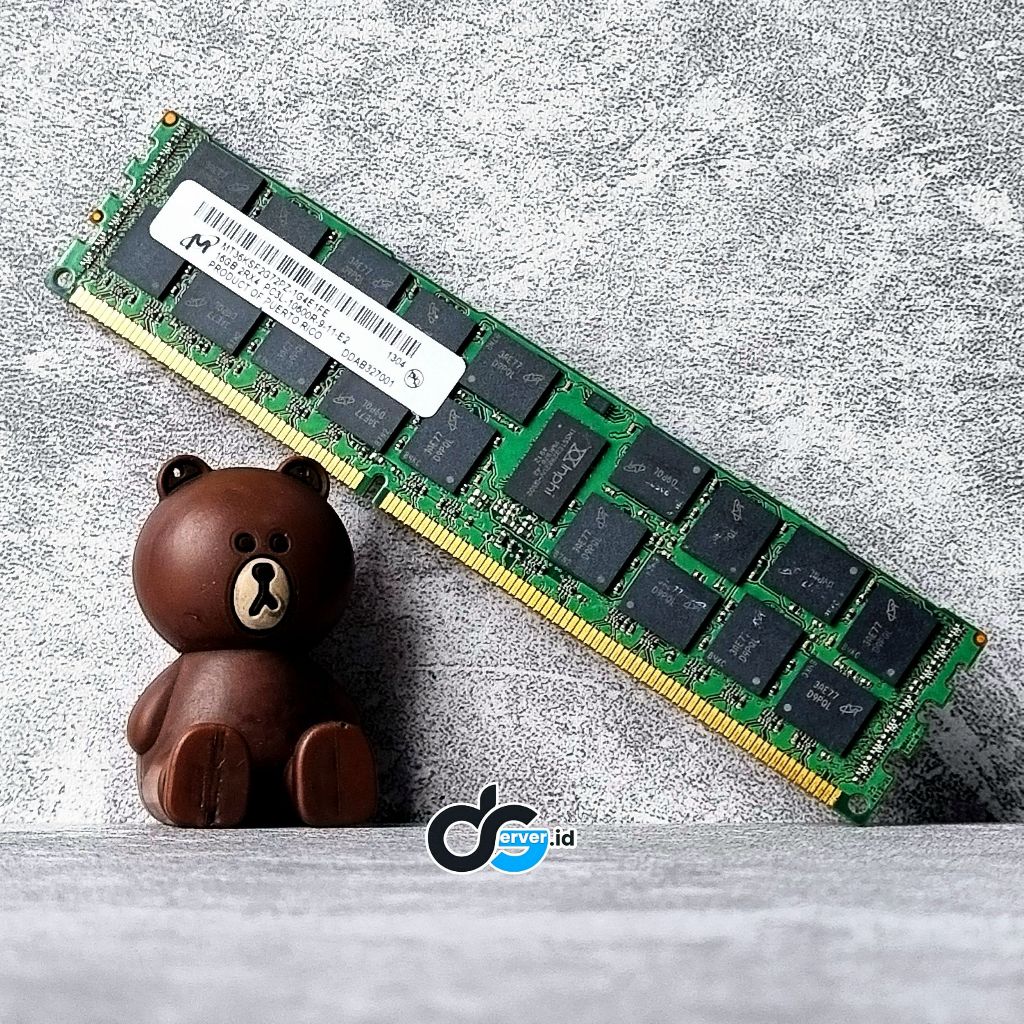 Memory Server 16GB DDR3 10600R 2Rx4 PC3L-10600R Micron