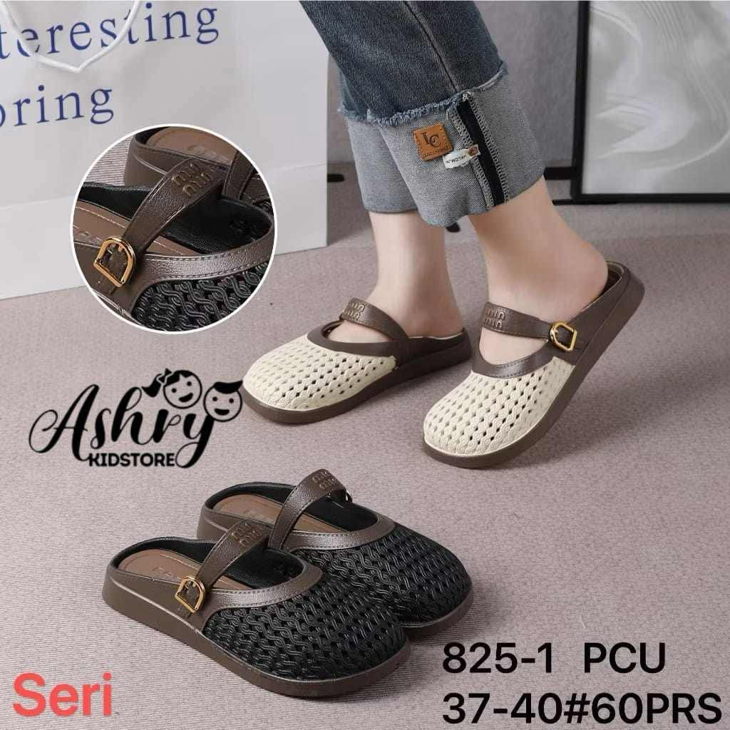 ASHRY KIDSTORE sendal tutup jaring karet viral mau mau #825