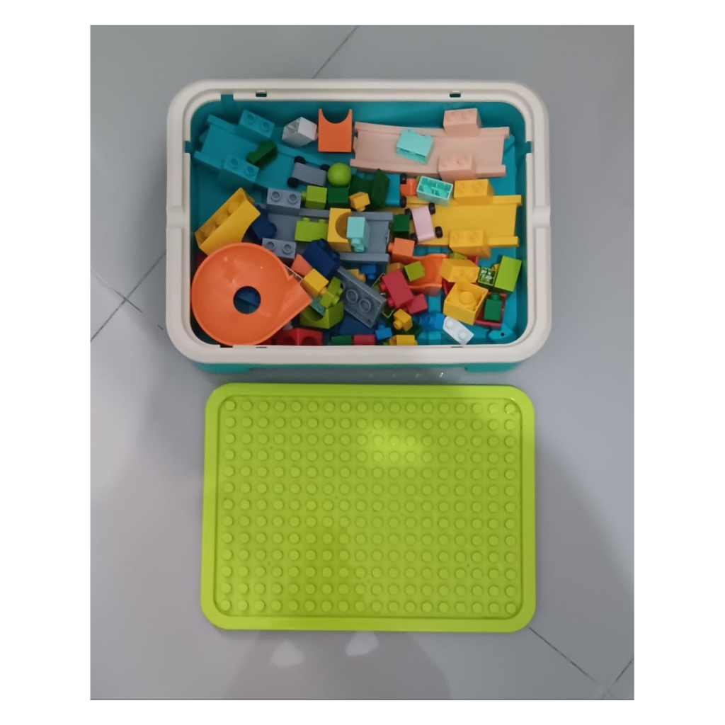 [PRELOVED] Bricks Kids Toy with suitcase, mainan anak bricks dgn koper