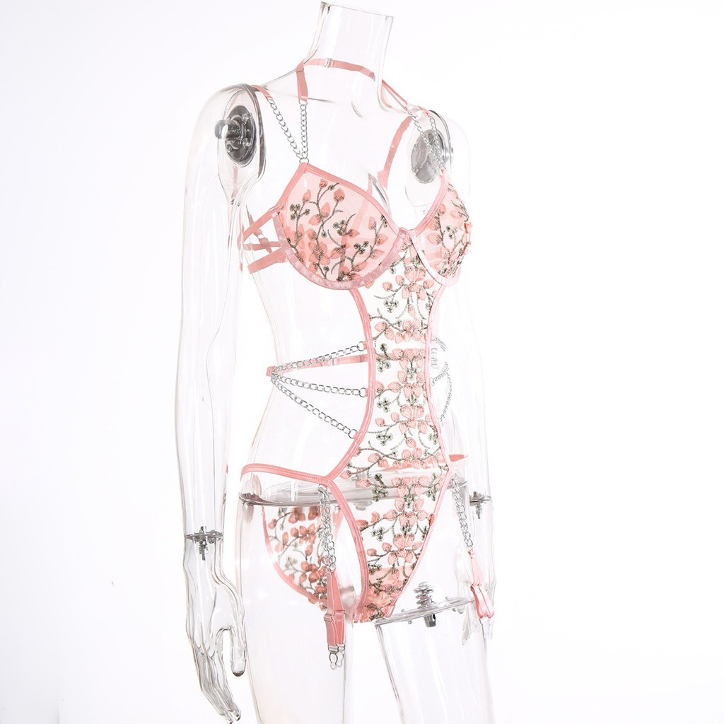 Hailee bodysuit sexy lingerie with garter belt