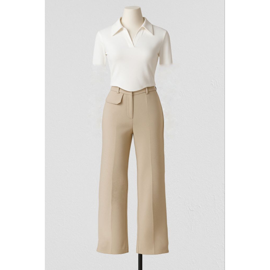 Setelan Celana Kulot / setelan wanita / crop top / celana kulot / setelan terbaru