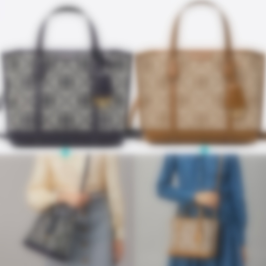 [Instant/Same Day]Original TB 83313 Canvas with leather material women's handbag shoulder bag  ttb