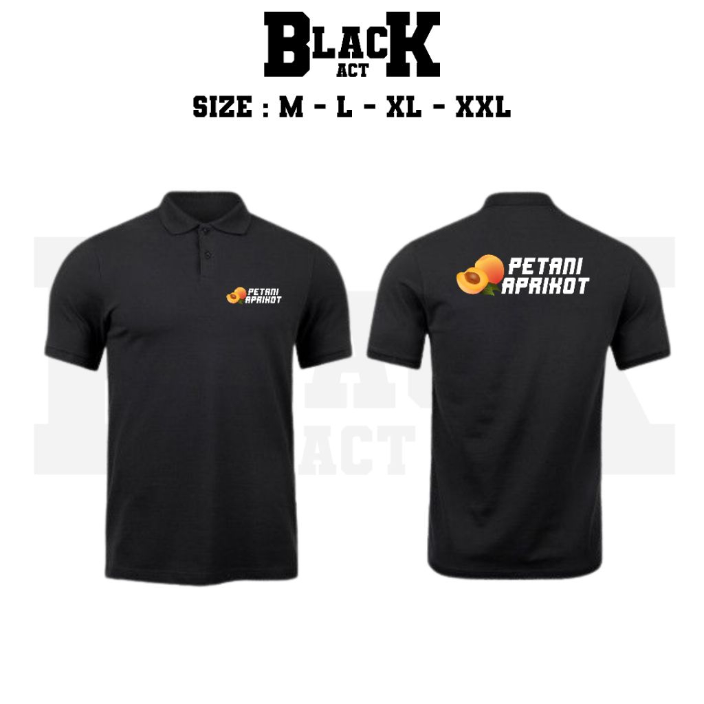 KAOS KERAH PETANI APRIKOT SIMPEL