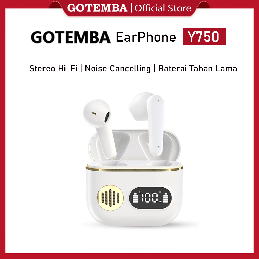 Force Sensor Contro GOTEMBA Y750 Earbuds Adaptive Noise Canceling Headset Wireless Earphone Bluetoot