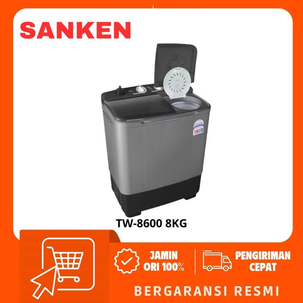 SANKEN Mesin Cuci 2 Tabung TW-9110 / TW-8663 / TW-8827 / TW-8600