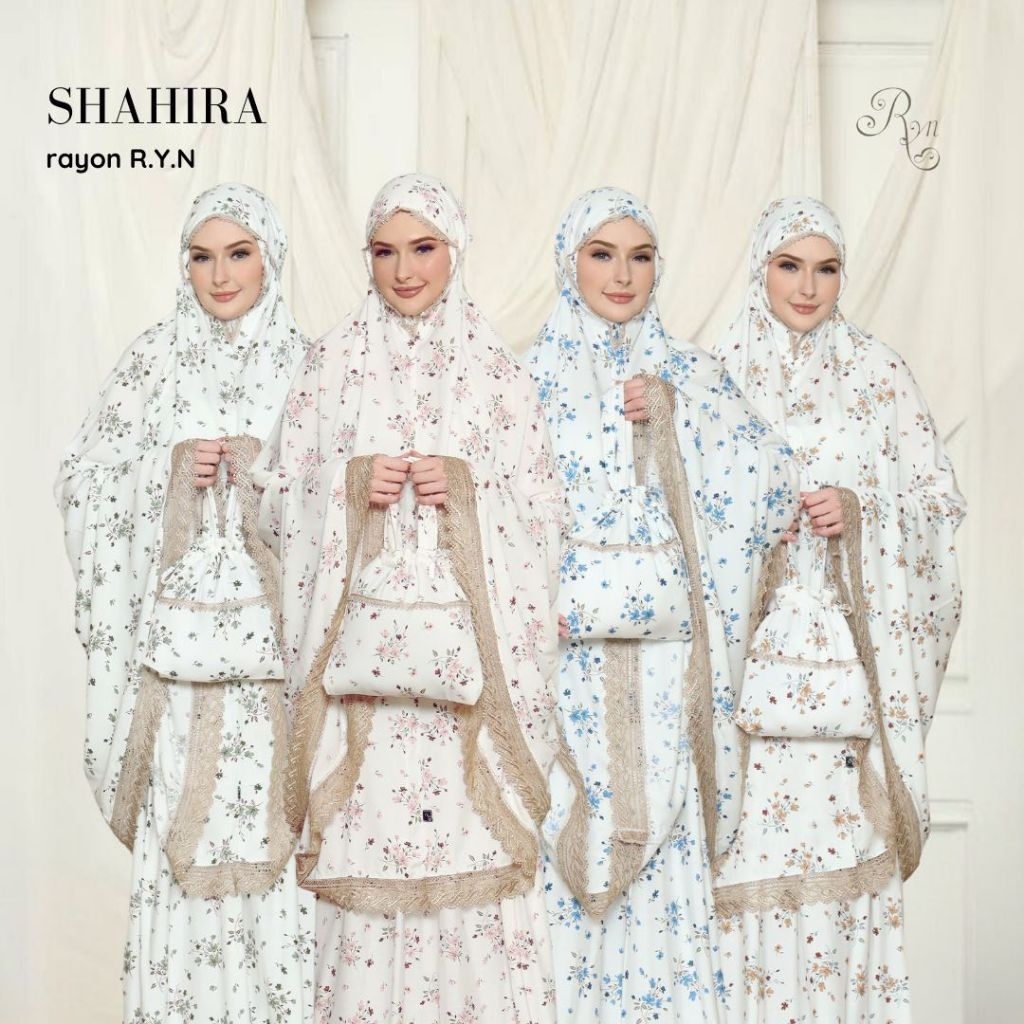 MUKENA RYN RAYYAN SHAHIRA SERIES | Mukena dewasa travelling rayon original RYN
