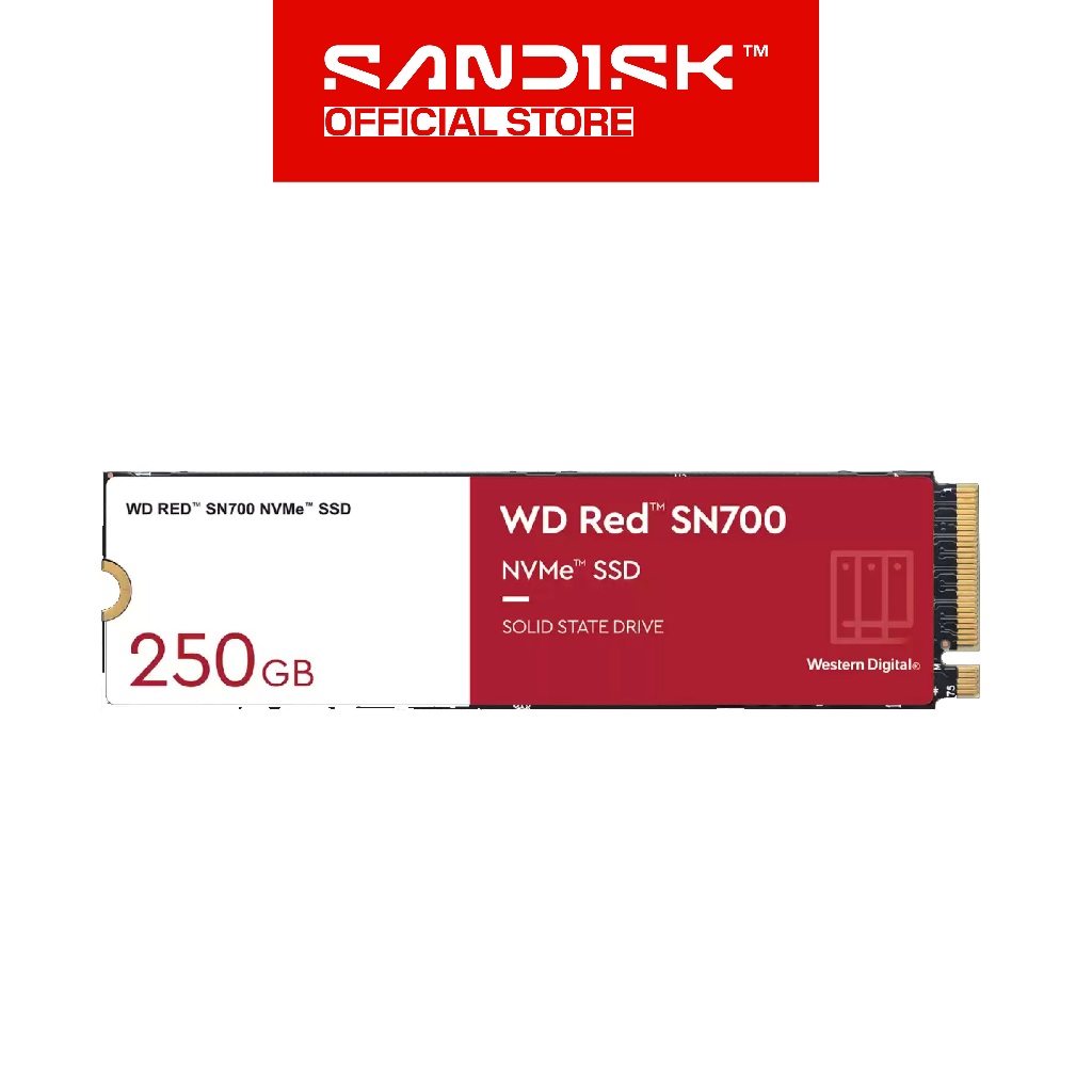 WD Red SSD NAS SN700 250GB / 500GB / 1TB / 2TB / 4TB M.2 PCIe Gen3 NVMe 2280