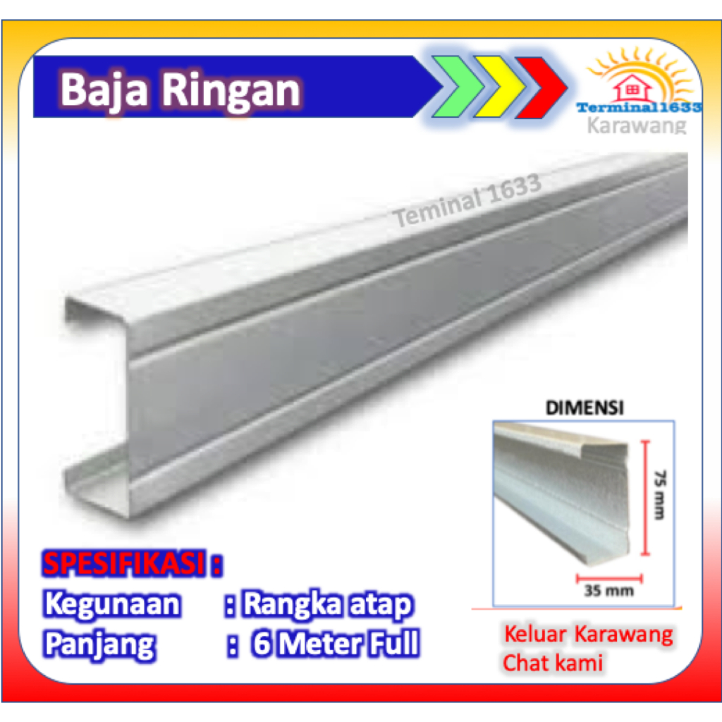 BAJA RINGAN // KANAL C FULL PANJANG 6 METER