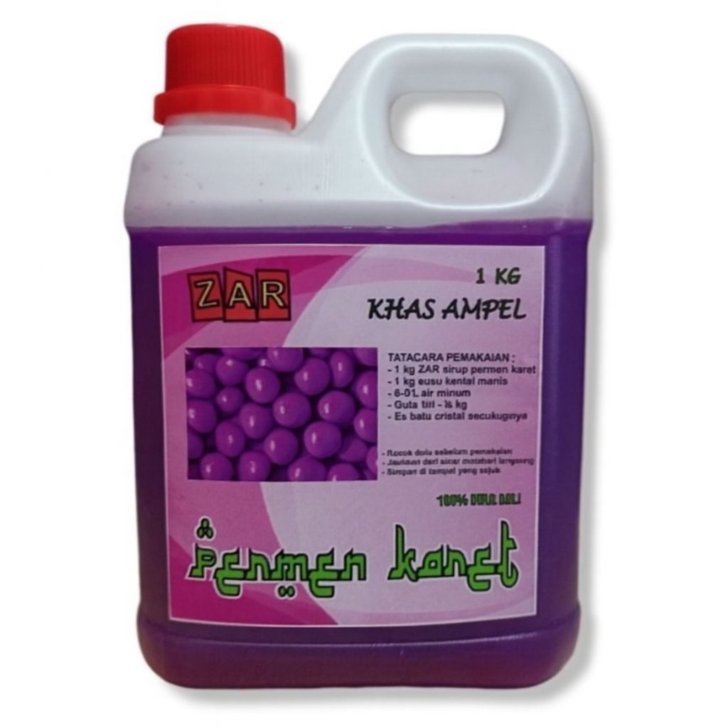 UNGU 1KG SIRUP PERMEN KARET ORI