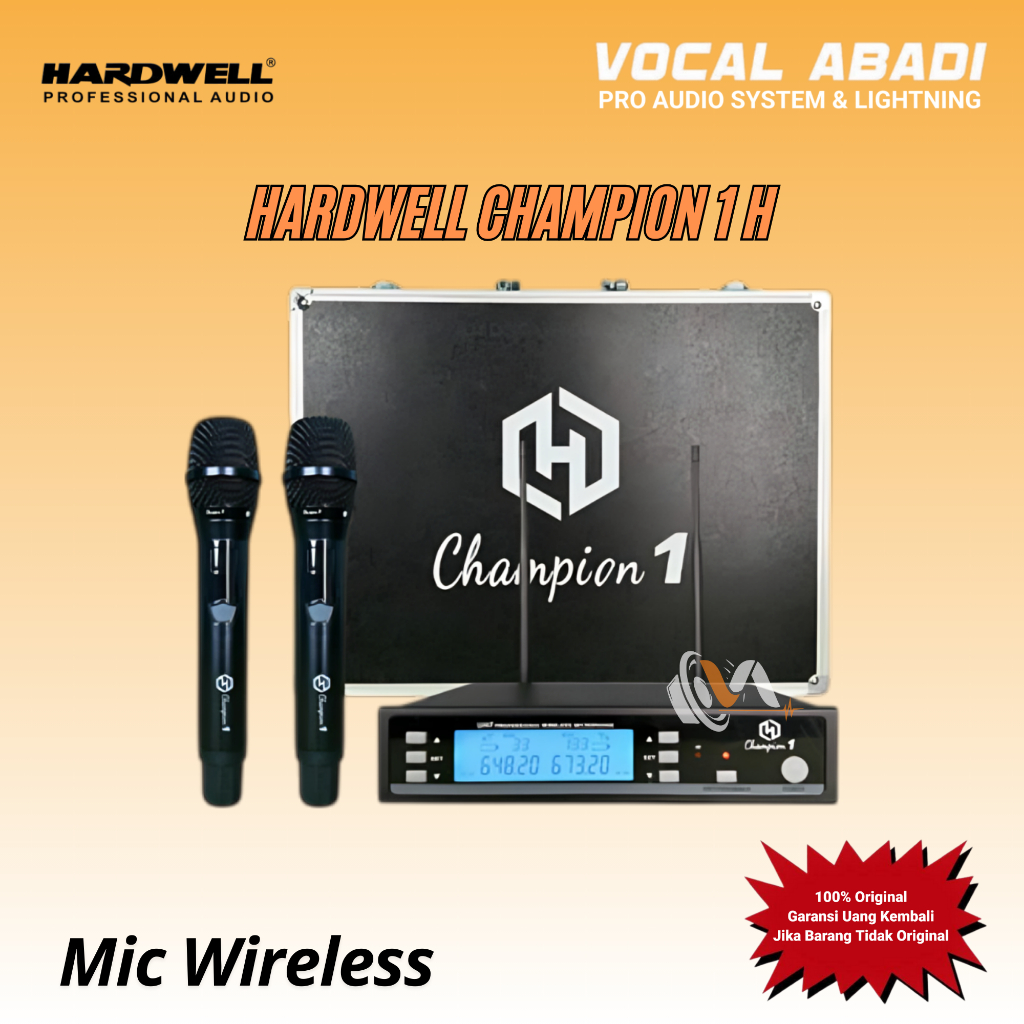 MIC WIRELESS HARDWELL CHAMPION 1 H