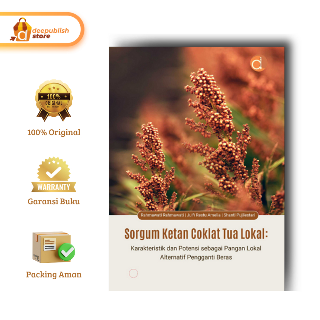 Deepublish | Buku Sorgum Ketan Coklat Tua Lokal | Buku Kesehatan | Original