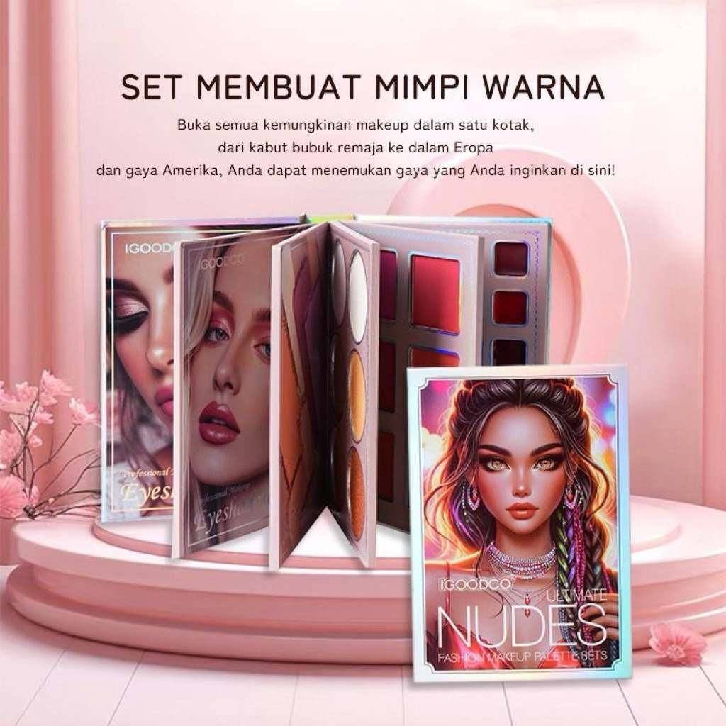 Lipstik Multiwarna Eropa dan Amerika, Lipstik Kecantikan Eropa Multiwarna Matte, Palet Cosplay, Rias