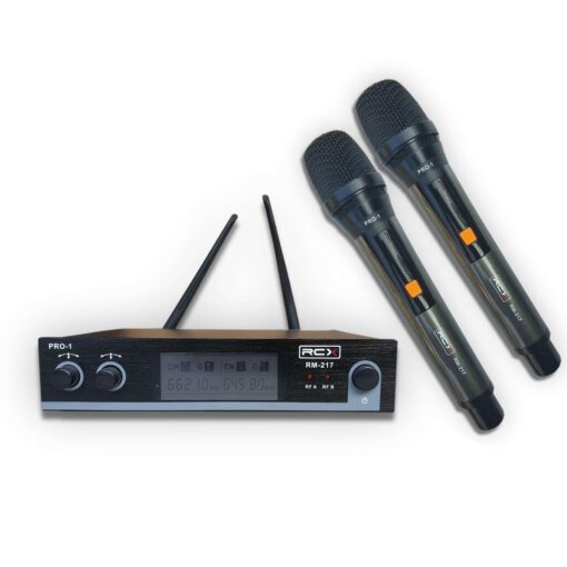 Mic Wireless RCX RM-217 Pro-1 / PRO 1 UHF Original - Mikrofon Nirkabel Jarak Jauh (Grey / Merah / Go