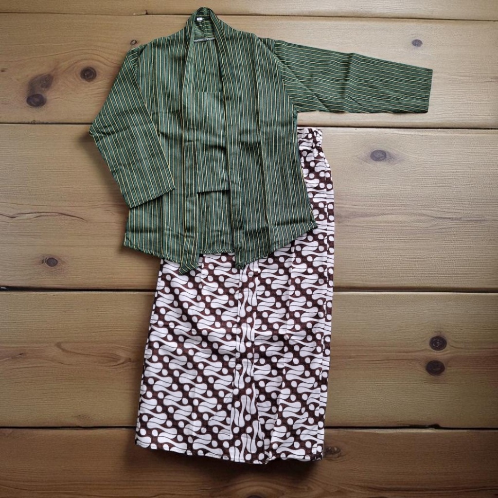 Setelan Baju Adat Jawa Anak Perempuan Setelan Kebaya Lurik Anak Kebaya Jawa Anak Anak