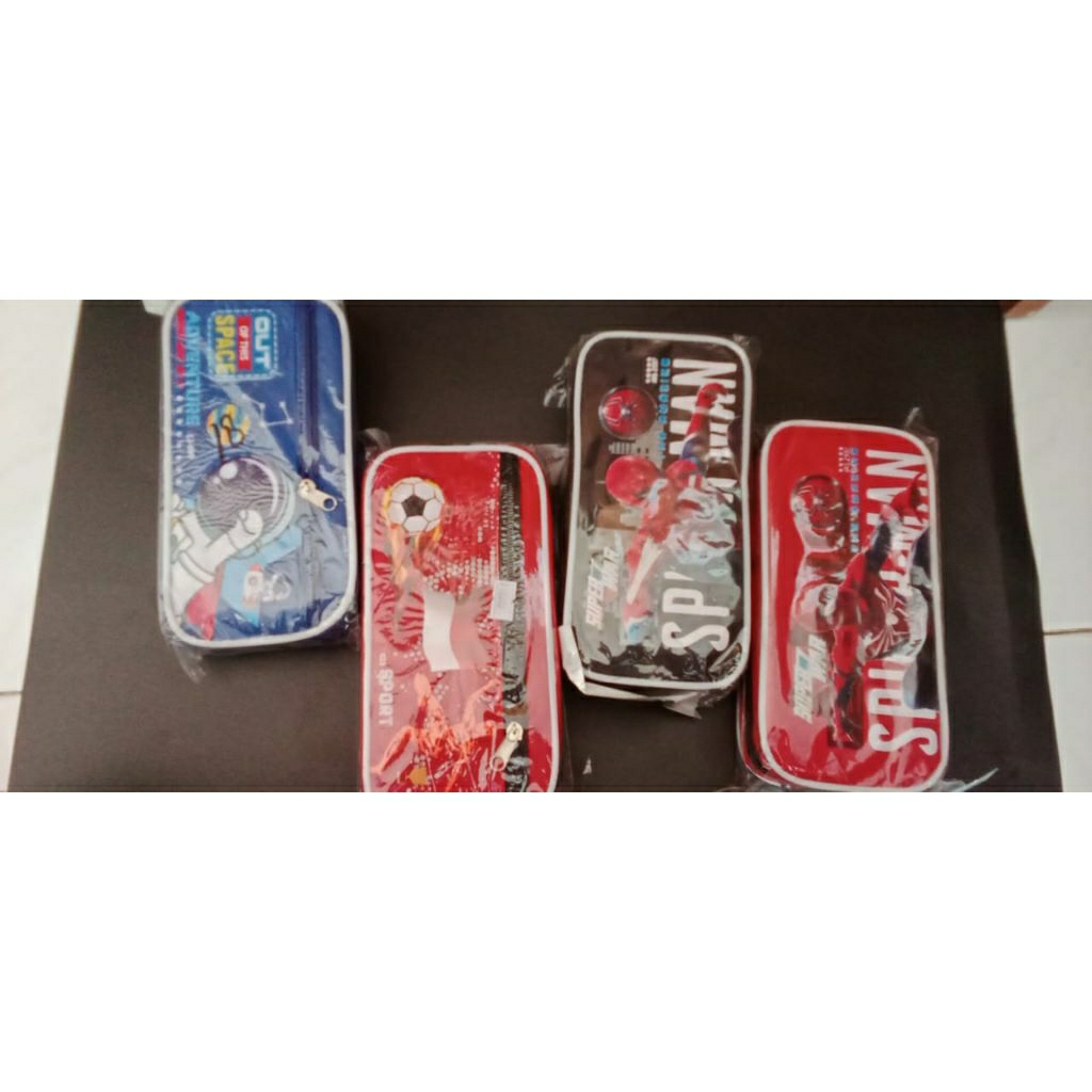 tempat pensil bulpen karakter cowok