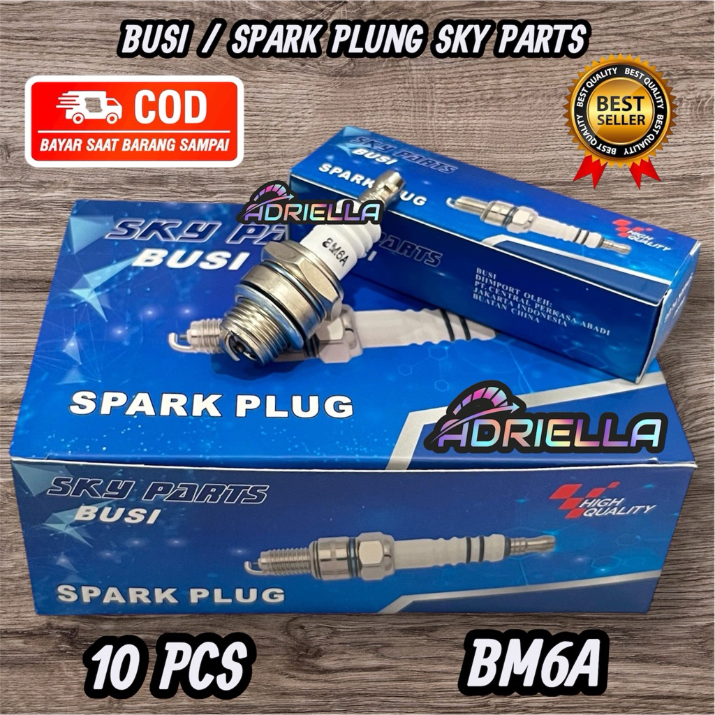 1 BOX - BUSI SKY PARTS MESIN POTONG RUMPUT 2TAK BM6A