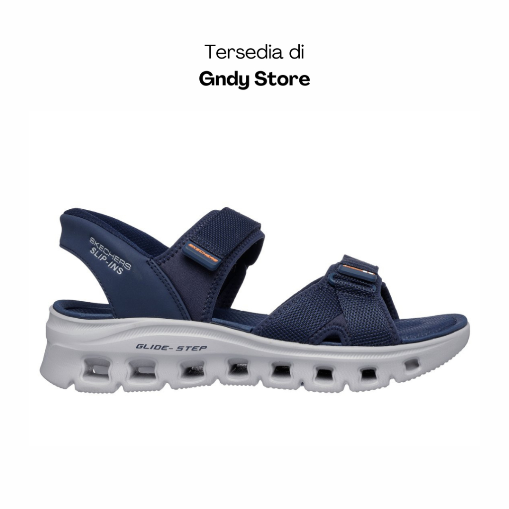 Sepatu Sandal Pria Skechers Glide Step Pro 232980/NVY Navy Men