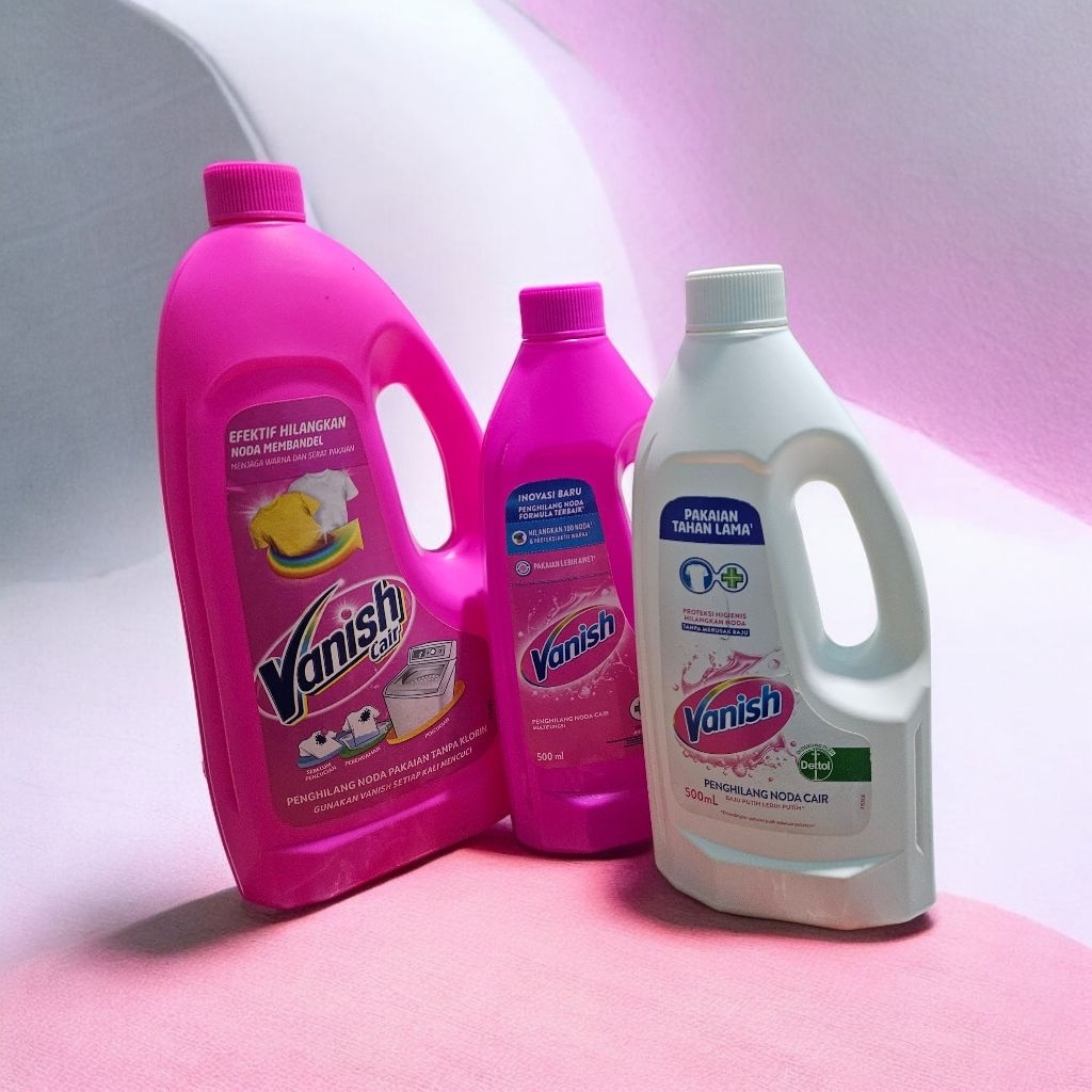 vanish botol liquid  white & pink 500 ml & 1000 ml