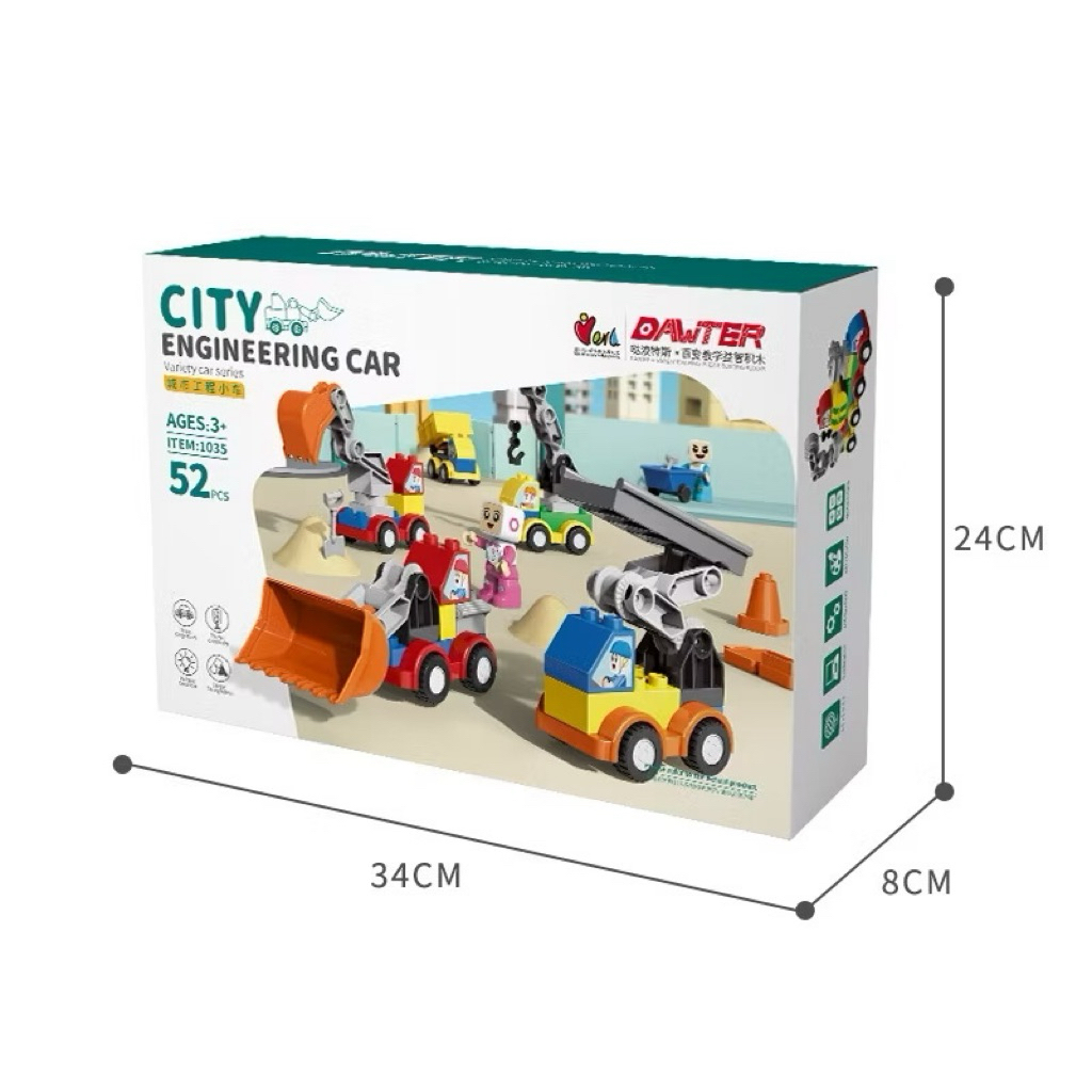 OHSOME - Yinerle City Engineering Car Robot 52pcs / Forward Balls 88pcs