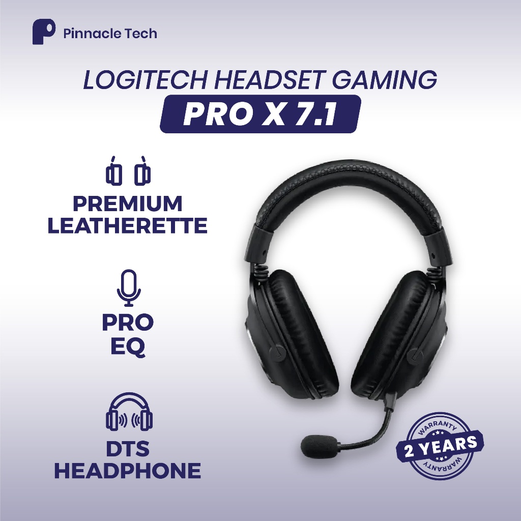 Logitech PRO X Headset Gaming 7.1 Surround – Mic BLUE VOICE Canggih, Audio Headset Pro