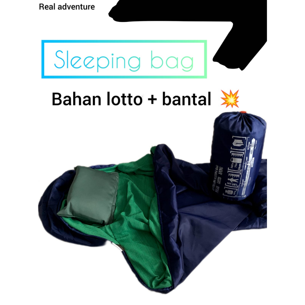 Sleeping Bag Ultra Light Polar Lotto + Bantal
