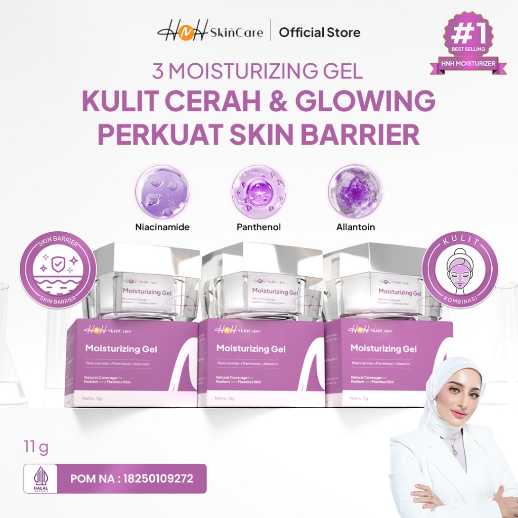 HNH Moisturizer Gel Pelembab Wajah Mencerahkan dan Memperbaiki Skin Barrier