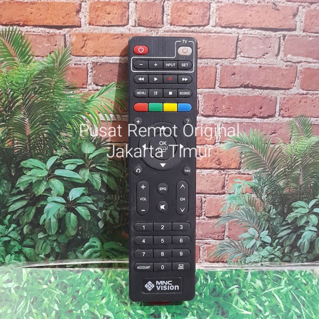 REMOTE REMOT RECEIVER PARABOLA STB MNC VISION ORIGINAL ASLI TIPIS