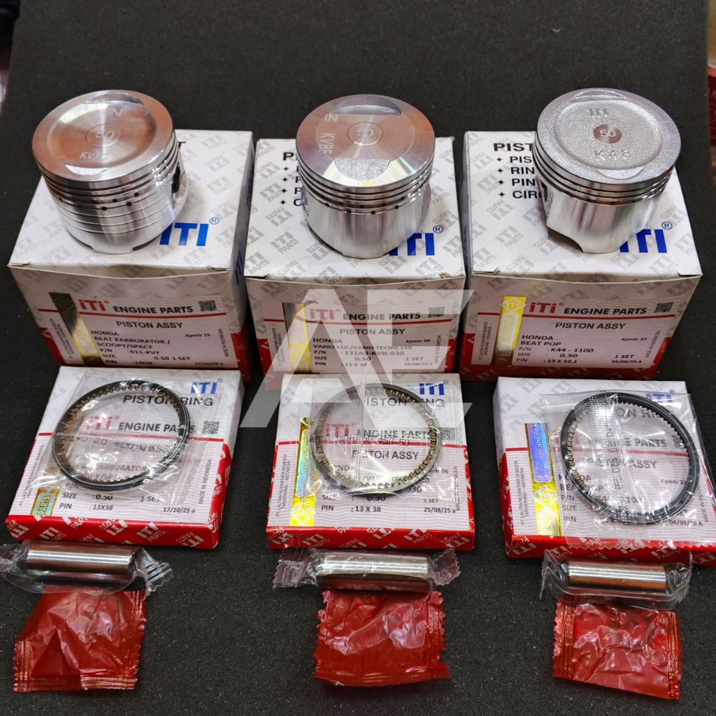 piston kit seher set beat karbu/scoopy karbu vario karbu110 beat fi k44 os50 os100