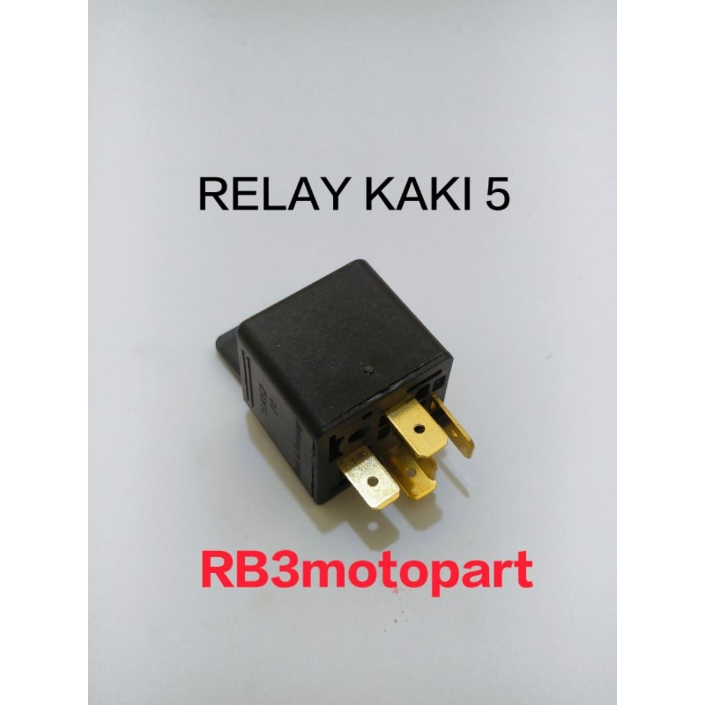 RELAY KLAKSON & LAMPU KAKI 5 HITAM 12V 30A/40A BOSCH