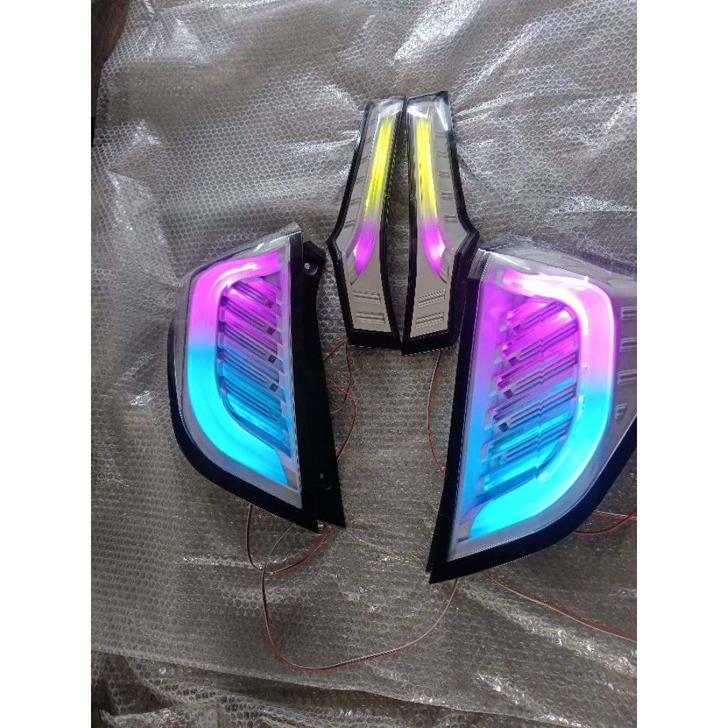 stoplamp jazz gk5 variasi led rgb