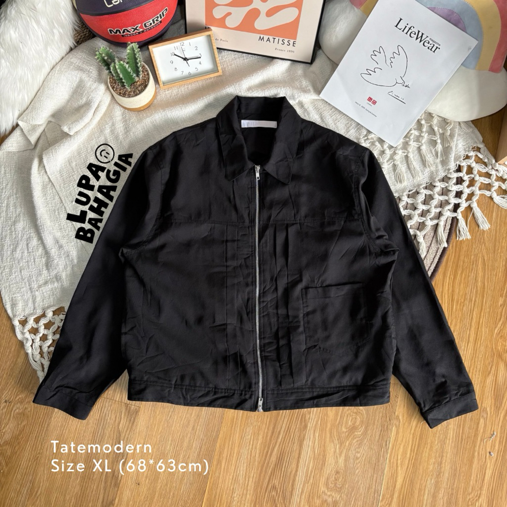 TATEMODERN Black Type II Casual Jaket size L • 100% Original