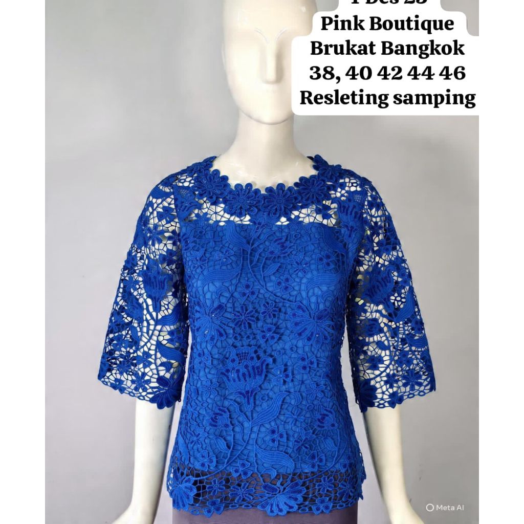 ATASAN WANITA BRUKAT BANGKOK CASUAL WEAR PINK BOUTIQUE