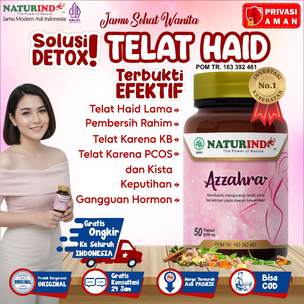 Obat Telat Haid Pelancar Menstruasi Obat Telat Dateng Bulan Ampuh BPOM halal