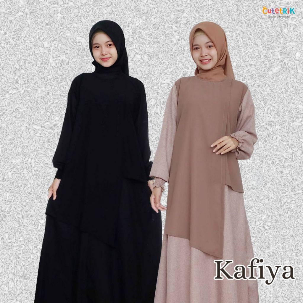 vii '2025 NEW  KAFIYA GAMIS KATUN MADINAH REMAJA PEREMPUAN CUTETRIK TERBARU
