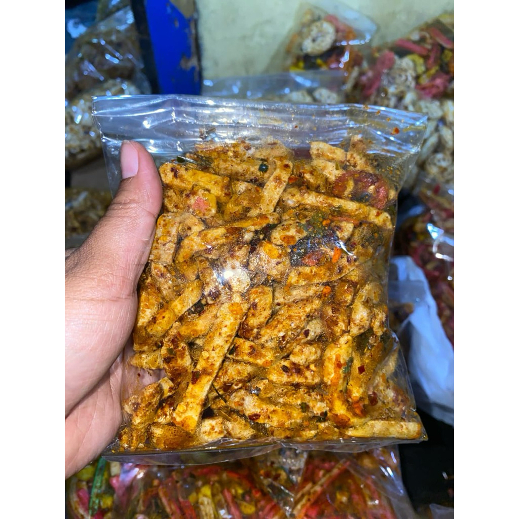 jembar sari sncak||basreng setik bastik 1kg pedas daun jeruk||