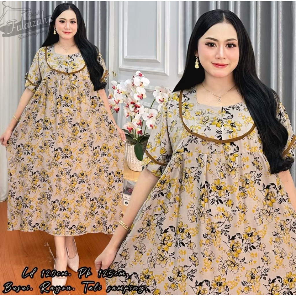 Daster Jumbo Kekinian Ld 120 Busui Bumil Friendly