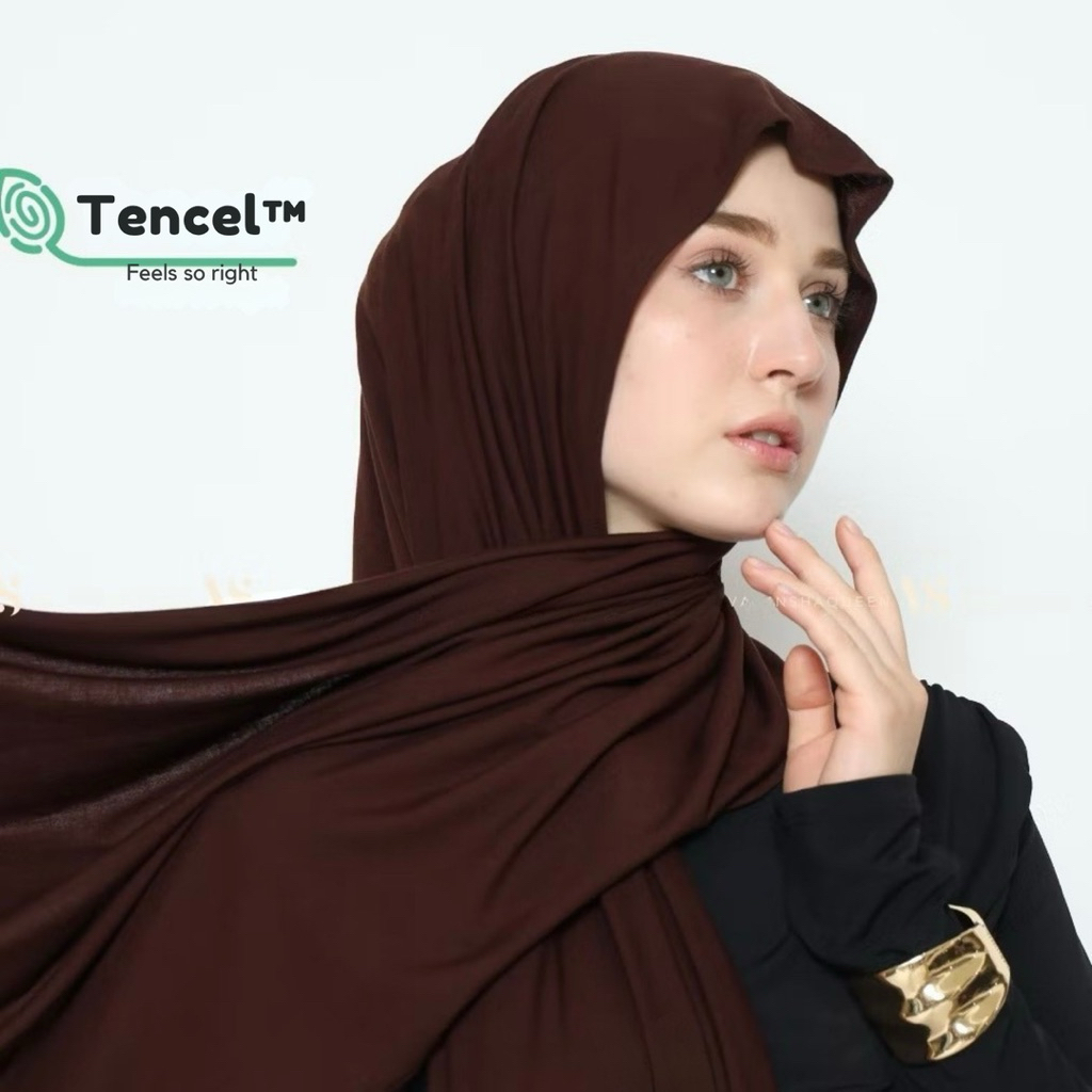 Pashmina Kaos Rayon Viscose Premium Adem Flowy