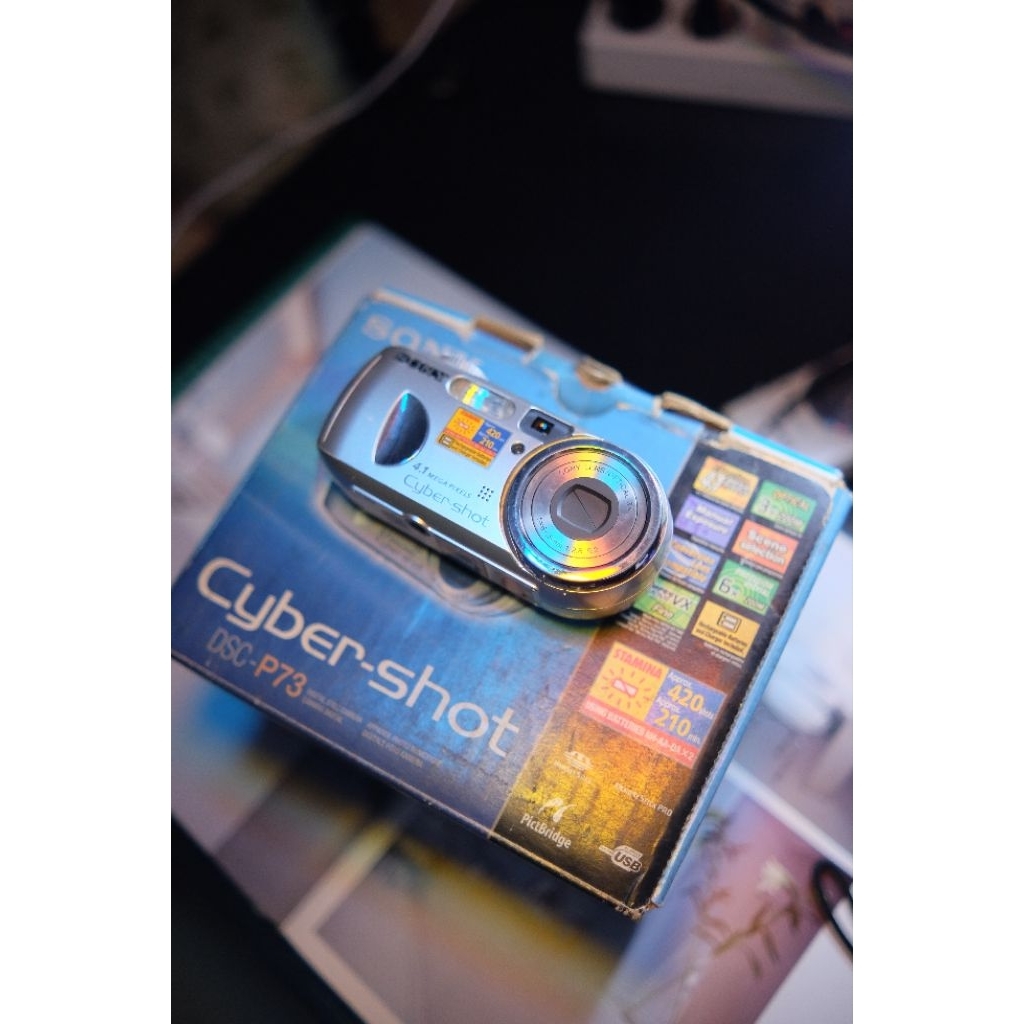 Digicam Sony Cybershot DSC P-73 Fullset BOX ORIGINAL[VINTAGE] (Camera/Kamera)