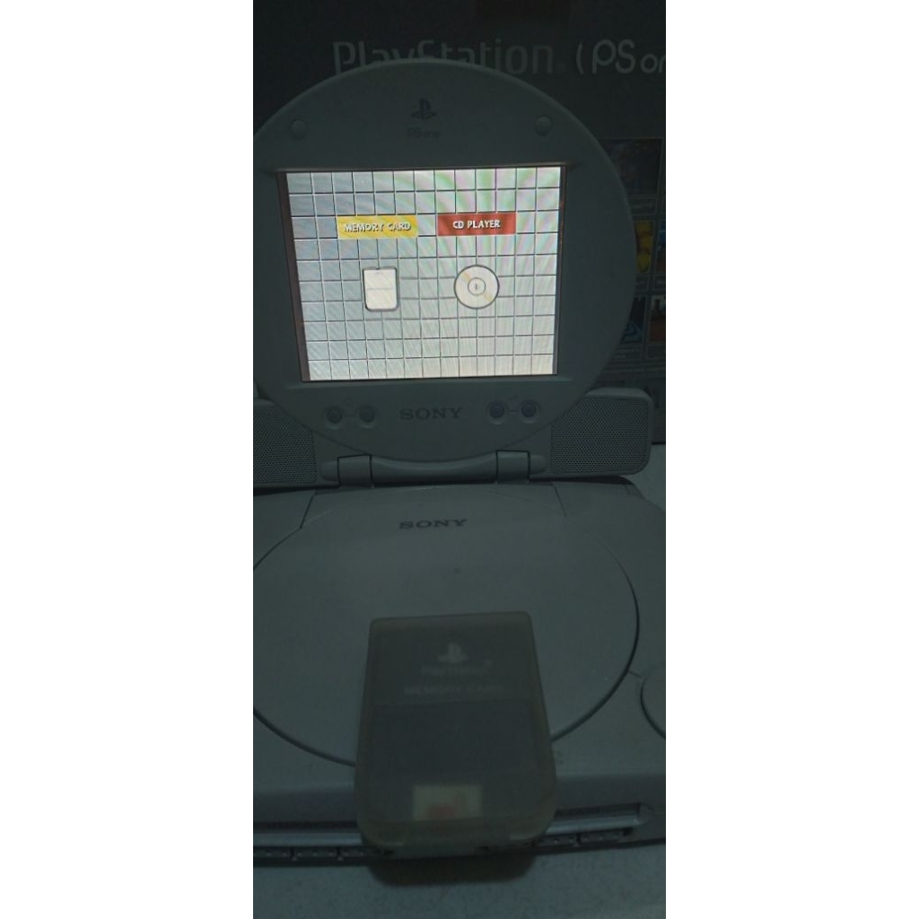 ps1 one slim + layar combo paket lengkap kondisi normal