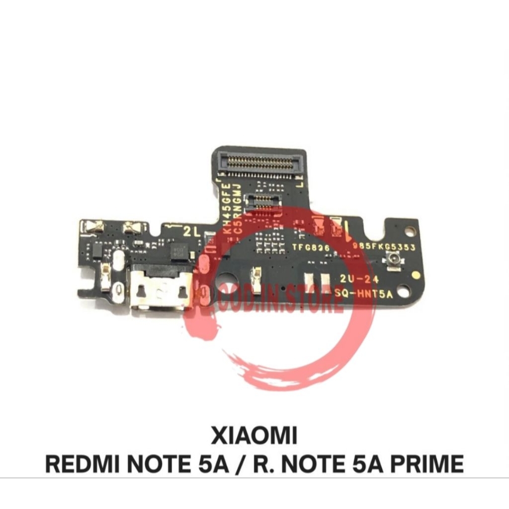 Papan Cas Konektor Cas Redmi Note 5A / Note 5A Prime Ori + ic + Con Mic