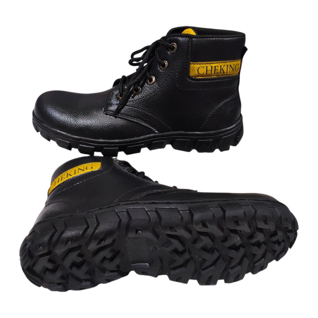 cheking sepatu safety kulit asli 100%